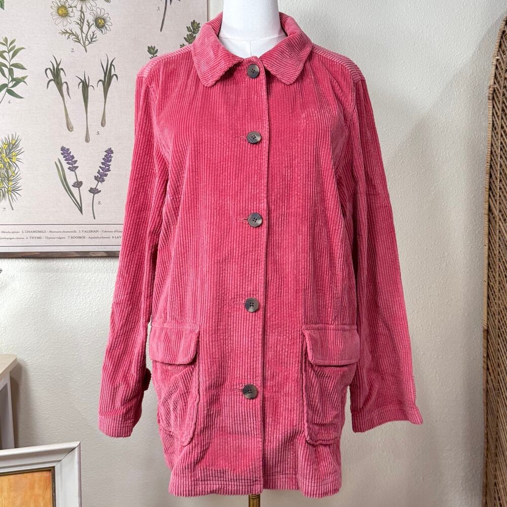 Vintage 90s Y2k L.L. Bean Corduroy Shirt Jacket Gorpcore Mod Outdoor Twee XL